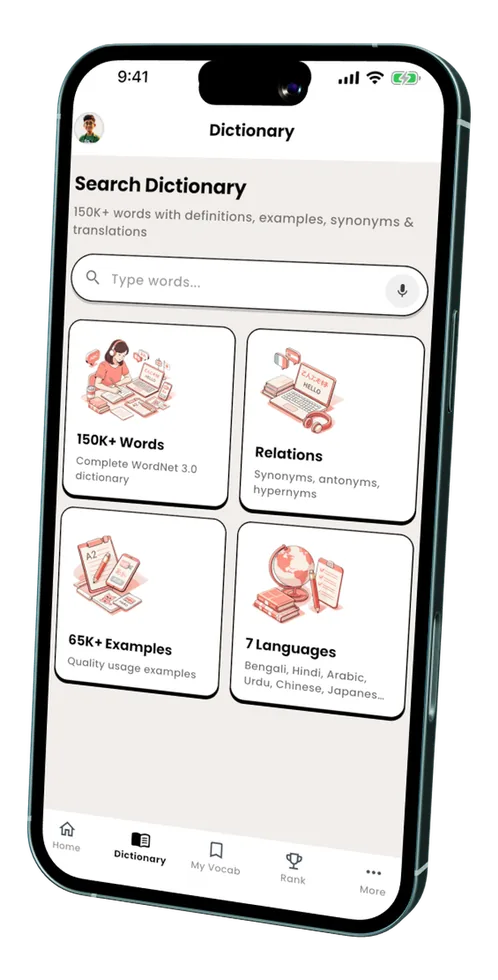 150K-word offline English dictionary